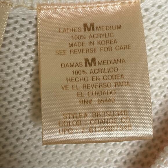 Vtg Y2K Bobbie Brooks Knit Color Block Short Sleeve Crewneck Sweater Size Medium - Picture 5 of 7